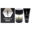 La Nuit De LHomme by Yves Saint Laurent for Men - 2 Pc Gift Set 3.3oz EDT Spray, 1.6oz Shower Gel