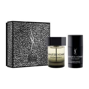 Yves Saint Laurent La Nuit De LHomme Men 2 Pc Gift Set 3.3oz EDT Spray, 2.6oz Deodorant Stick,3.3
